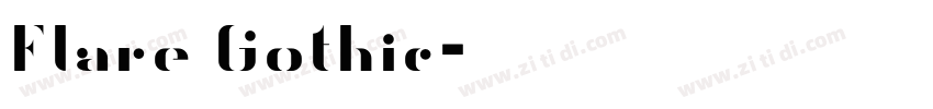 Flare Gothic字体转换